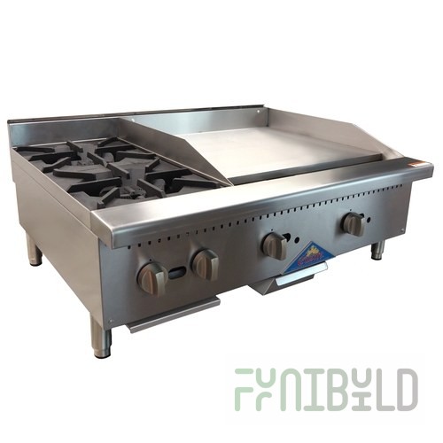 Comstock-Castle CS12HP-24G 36 Inch Griddle and Hotplate Combination Gas