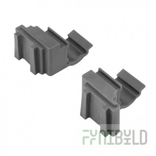 Cambro CBCC1580 Corner Connector Set with Brushed Graphite Finish
