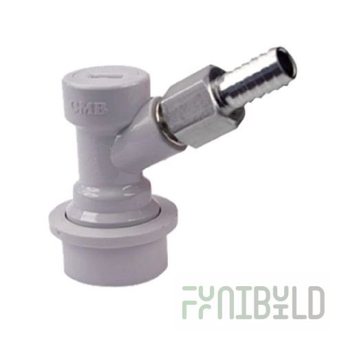 Micro Matic HBF100G 5/16 Inch O.D. Barb Gas-In Quick Disconnect Fitting