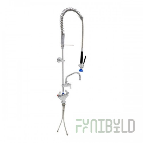 Fisher 27700 Single Hole Pre-Rinse Faucet Wall Mount with 60 Inch Hose