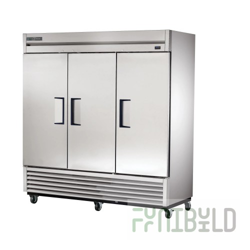 True Refrigeration *LIFTGATE REQUIRED* 72 Inch Stainless Steel Refrigerator