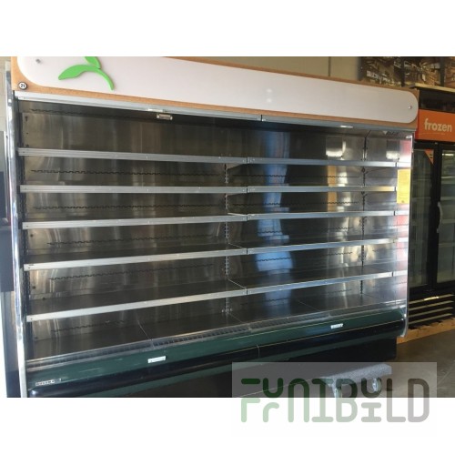 Hussmann RGD30-83-8 96 Inch Refrigerated Open Display Case with Multi-deck Air Curtain
