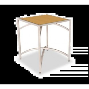 Forbes Industries 7031TG-36 30 Inch Square Glass Folding Table with Brushed Finish Forbes Industries 7031TG-36 30 Inch Square Glass Folding Table with Brushed Finish