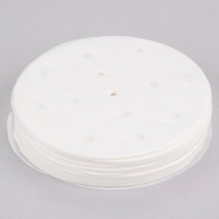 Optional 5 Inch Round Perforated Hamburger Patty Paper 500 Sheets Wax Coated, Omcan 44476
