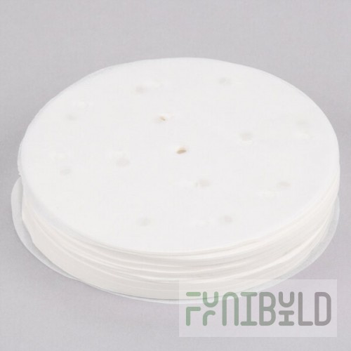 Optional 5 Inch Round Perforated Hamburger Patty Paper 500 Sheets Wax Coated, Omcan 44476