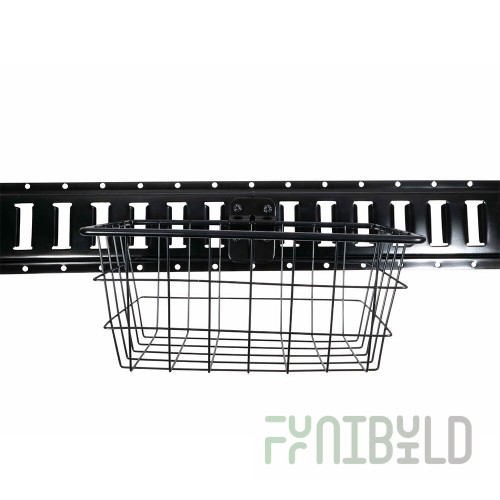 Eagle A216651 17-3/8 Inch Chrome Plated Wire Storage Basket with Attachments