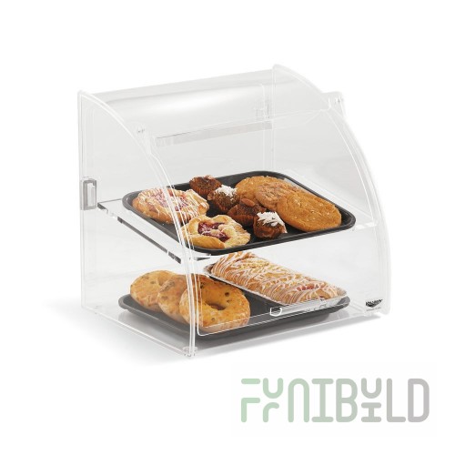 Vollrath ESBC-2 16 Inch Euro Curve Bakery Case Acrylic Countertop Self Service