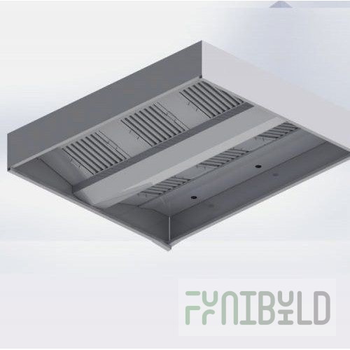 Island exhaust hood ZVO-2500/1600-N-TEH