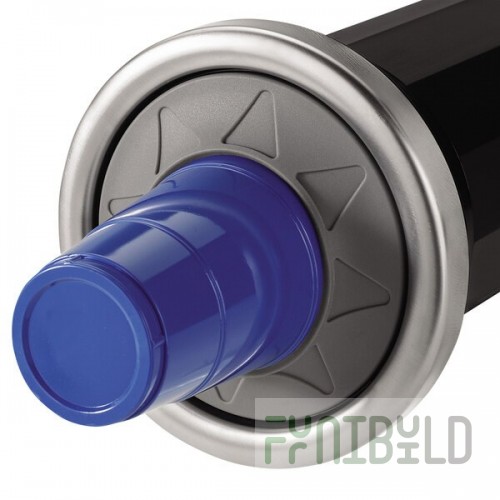 Modular 1015572 Simpli-Flex SFP2000 Black In-Counter 1 - 2 oz. Portion Cup Dispenser