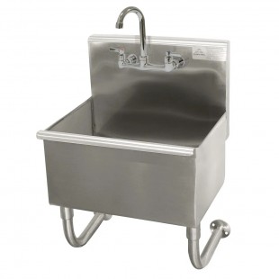 Advance Tabco 19-18-23-F 23 Inch Multiwash Hand Sink Wall Mounted with Faucet