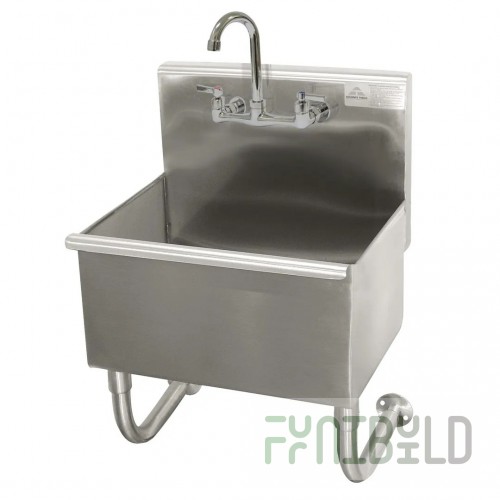 Advance Tabco 19-18-23-F 23 Inch Multiwash Hand Sink Wall Mounted with Faucet