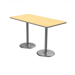 Forbes Industries PLY3636MXEIC-TCH-WB 36 Inch Cafe Table with Plywood Top and Chrome Base