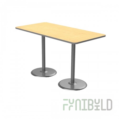 Forbes Industries PLY3636MXEIC-TCH-WB 36 Inch Cafe Table with Plywood Top and Chrome Base
