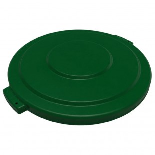 Carlisle 84103309 24-12/25 Inch round Waste Bin Lid with snap down locks Green Plastic