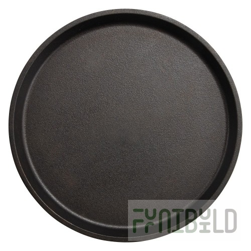 Winco CASG-9R 9.25 Inch Round Cast Iron Serving Griddle Pre-seasoned