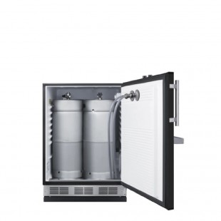 Summit SBC58BFRTP 24 Inch Draft Beer Cooler Built-In with Dual Taps and CO2 Tank