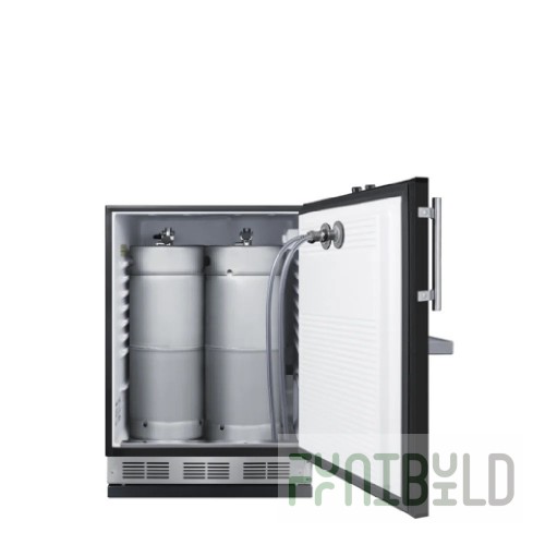 Summit SBC58BFRTP 24 Inch Draft Beer Cooler Built-In with Dual Taps and CO2 Tank