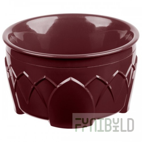 Dinex DX530061 Fenwick 9 oz. Cranberry Insulated Bowl - 48/Case