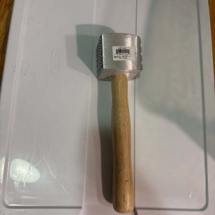 Royal Industries ROY RMT Meat Tenderizer Aluminum Head Wood Handle