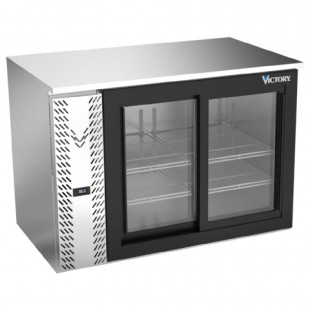 Victory VBB48HC-F-GS-B Back Bar Refrigerator Food Rated Two-section