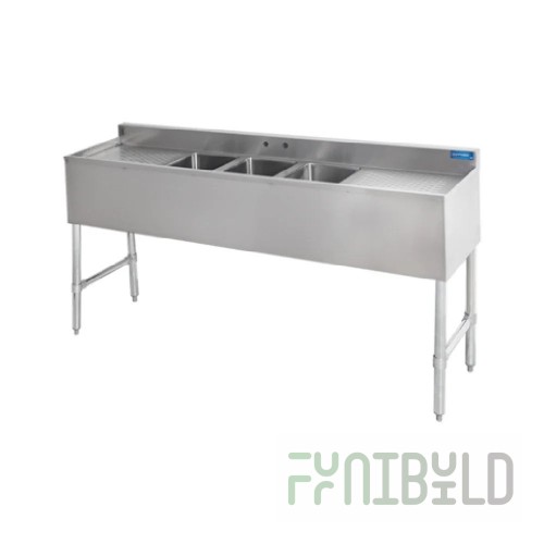 Sapphire Manufacturing SMBS-3D18 Underbar Sink Three Compartment 10