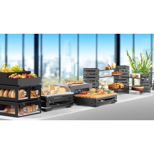 1880 Hospitality MOD100 Metal Fence Frame 5 Tiers Buffet Display Stand