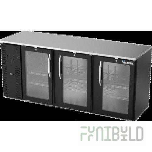 Victory VBBN78HC-F-S Back Bar Refrigerator Food Rated Three-section