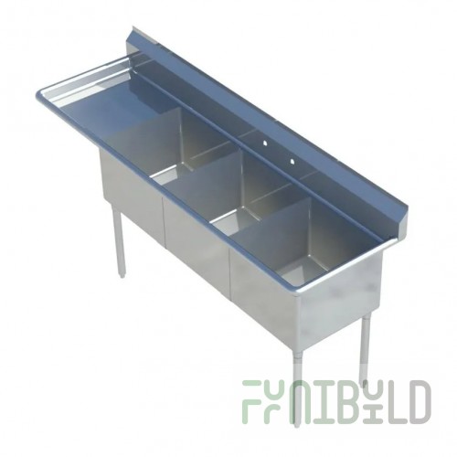 Sapphire Manufacturing SMS-1818L Sink 1-compartment 38-1/2