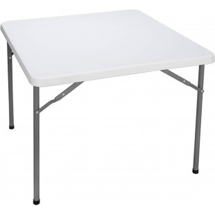 Forbes Industries B3232 32 Inch Square Folding Table Indoor Use ABS Plastic Surface Forbes Industries B3232 32 Inch Square Folding Table Indoor Use ABS Plastic Surface