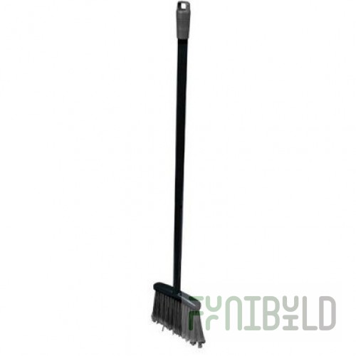 AllPoints 8121609 8 Inch Lobby Dust Pan Broom with Synthetic Bristles