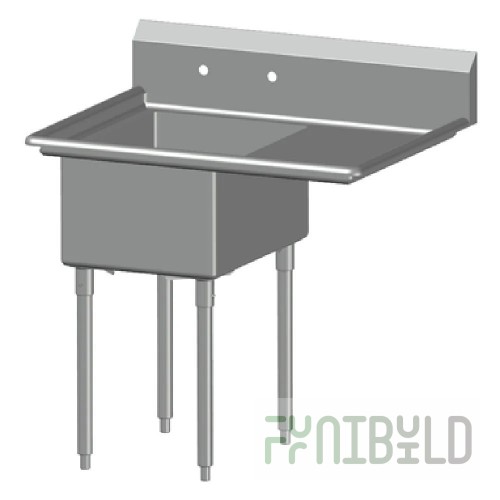 SPG International 3SL1620-2D24 Universal Stainless Sink Three Compartment 24
