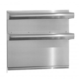 Vulcan V24SFL 24 Inch Flow-thru Hi-shelf Backguard Flue Riser Stainless Steel