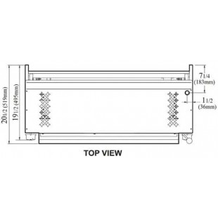 Turbo Air RSM1002 Rack 16 Inch for TASM-36 Stainless Steel with Durable Finish