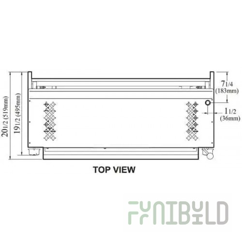 Turbo Air RSM1002 Rack 16 Inch for TASM-36 Stainless Steel with Durable Finish