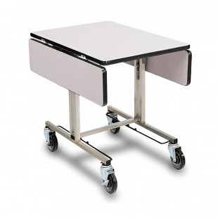 Forbes Industries 4962-WDS 35-1/2 Inch Width Room Service Table with Drop Leaves Stainless Steel Forbes Industries 4962-WDS 35-1/2 Inch Width Room Service Table with Drop Leaves Stainless Steel