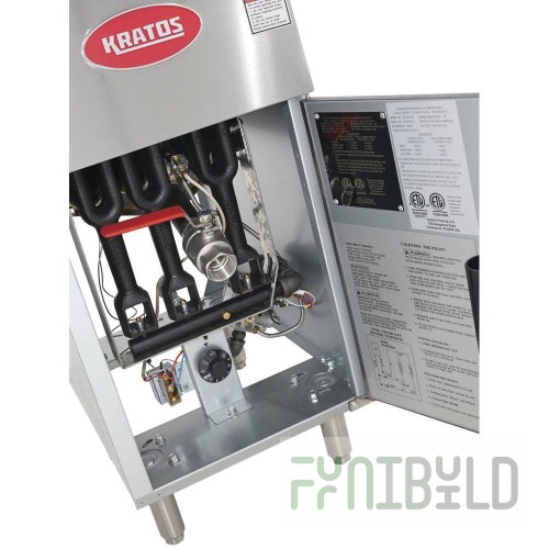 Hubert 29Y-010-LP Kratos® Commercial Gas Floor Fryer (3) Burners 40 Lb. Capacity