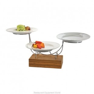 1880 Hospitality 3500XL 34 Inch Width Large Tiered Display Stand Metal Silvers Finish
