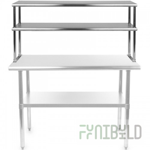 Double tabletop shelf PNST-2-1200/300/800-N-TEH