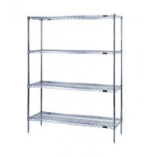Eagle 1842S 42 Inch Stainless Steel Shelf Wire with QuadTruss Design