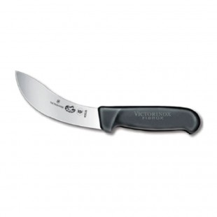 Victorinox 5.7803.12 5 Inch Curved Blade Skinning Knife Black Fibrox Handle