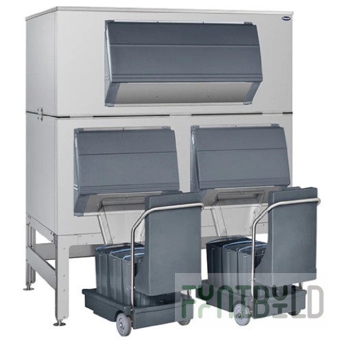 Follett DEV3200SG-72-BG 72 Inch Ice Bin Shuttle System Cube and Chewblet Ice with Ice Bagging Kit