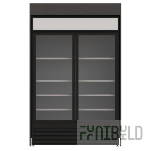 Hubert 48957 Expressly Hubert® Micro Market Double Door Cooler 56 1/2