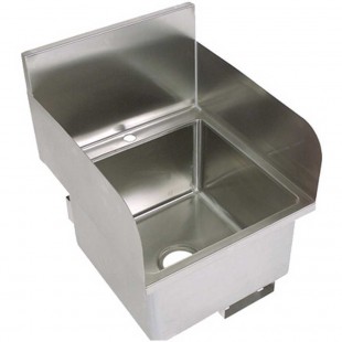 John Boos UBSS-21-R 21 Inch Right Side Splash Kit Stainless Steel with Installation