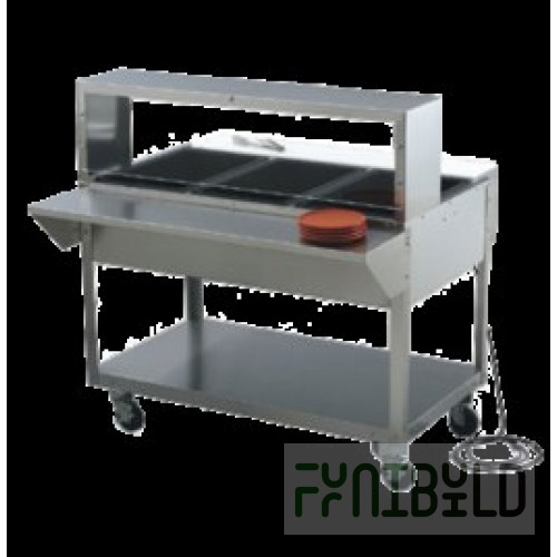 Vollrath 95016 90 Inch Operator Side Plate Rest Solid Surface Specify Color