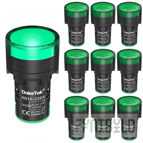 Light signal indicator for dough mixing machine HS-50 (green)