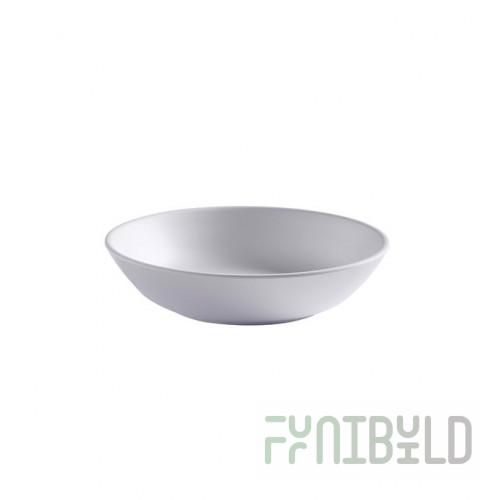 American Metalcraft MCB12WH 12 Oz Bowl White Round Melamine Mix and Matte Collection