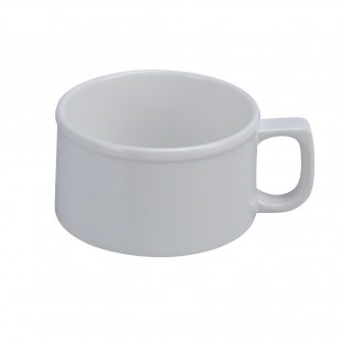 Yanco PT-9016 8 Oz Round Soup Mug Dishwasher Safe Beige Melamine