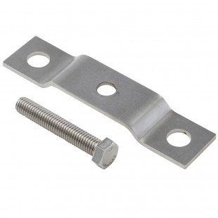 Cambro CSFF 6-1/2 Inch Stainless Steel Floor Fastener with Bracket and Foot