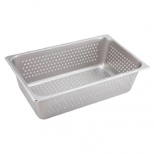Winco SPJH-106PF 20 Inch Stainless Steel Perforated Steam Table Pan