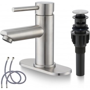Fisher 21500 Faucet Pot Filler Deck Mount Stainless Steel Single Hole with Dual Control